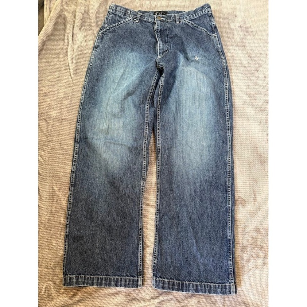 Sean John Vintage Baggy Carpenter Jeans Mens 36X32 Blue Denim Y2K Streetwear.